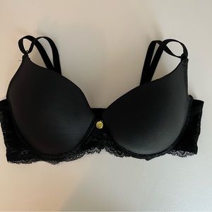 Jessica Simpson Black Push-Up Bra with Lace Band - 36C Black
